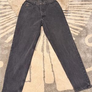 Wrangler for Women VTG High Rise Mom Jeans Charcoal Acid Wash USA Size 10x30